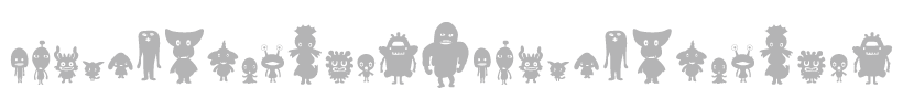 キャラクター紹介の飾り罫